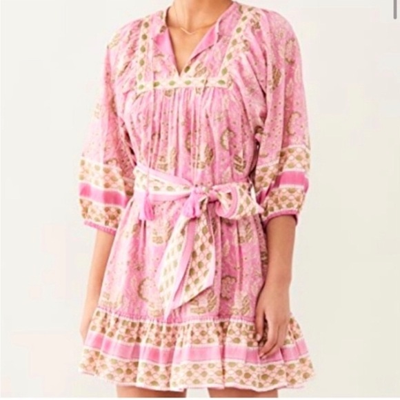 🆕 Cleobella Magdalena Wildflower Certified Organic Cotton Mini Dress - Picture 9 of 16
